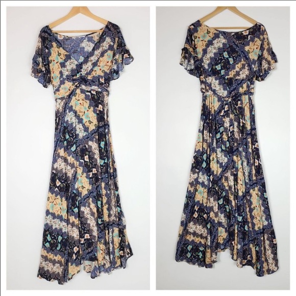 Abel The Label Floral Boho Patchwork Maxi Dress - Picture 5 of 10